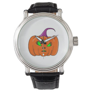 Relógio Abóbora de Alienígena de Halloween