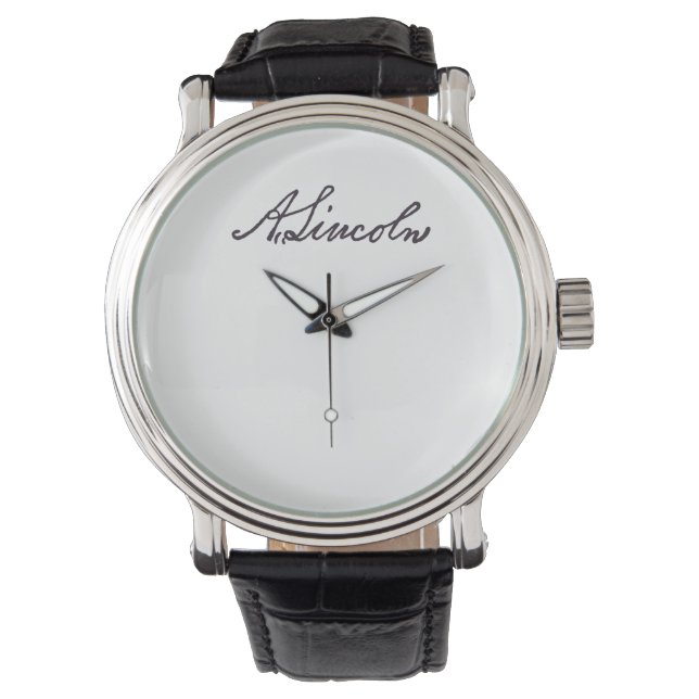 Relógio Abraham Lincoln Signature Watch Wristwatch v2 (Frente)