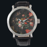 Relógio Abraham Mignon O Buquê Invertido. Floral<br><div class="desc">Abraham Mignon "O Buquê Invertido". Arte de renascimento floral.</div>