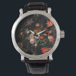 Relógio Abraham Mignon O Buquê Invertido. Floral<br><div class="desc">Abraham Mignon "O Buquê Invertido". Arte de renascimento floral.</div>