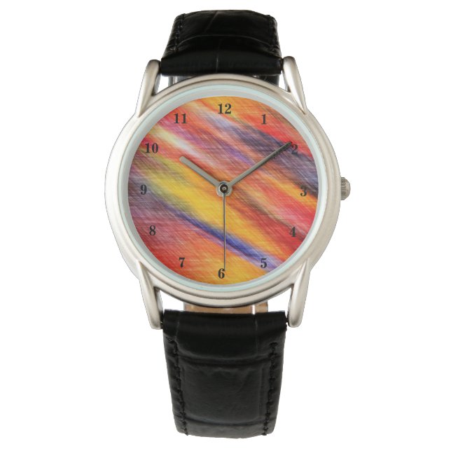 Relógio Abstrato Sunset Colour Watch (Frente)