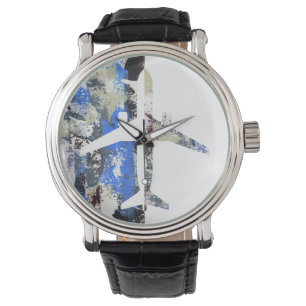 Relógio Abstrato voador por Michael Moffa