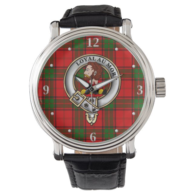 Relógio Adair Clan Crachá & Tartan Watch (Frente)