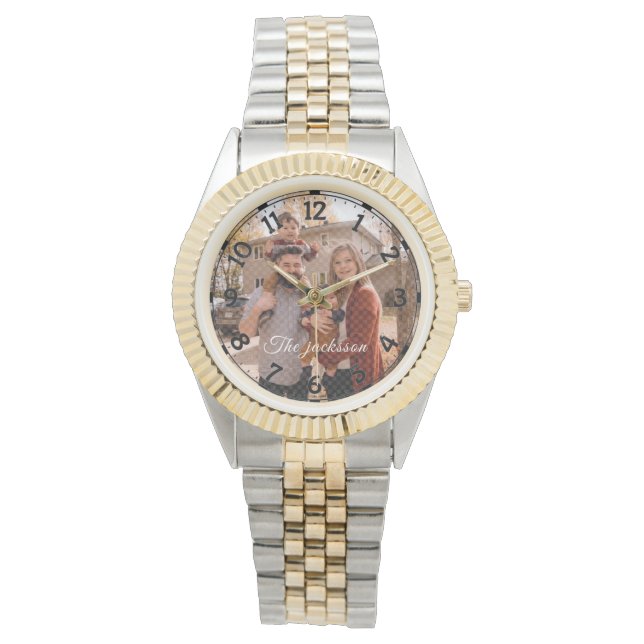 Relógio ADICIONAR A Monitorização do Nome da FOTO (Frente)