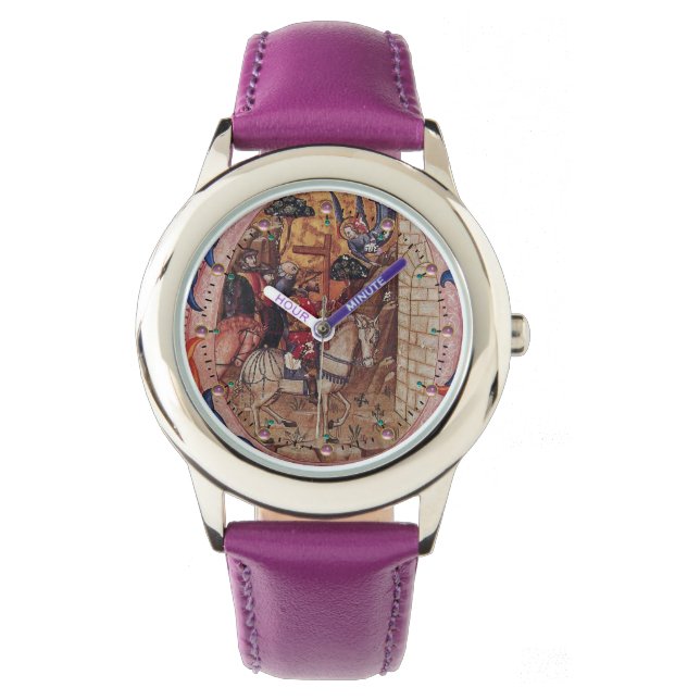 RELÓGIO ADORAÇÃO DE MAGI E ARCHANGEL GABRIEL , MINIATURA (Frente)