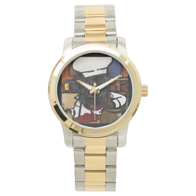 Relógio Affenpinscher Chef (Frente)