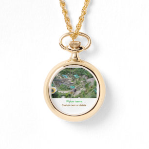 Relógio água oceano praia foto adicionar nome texto local