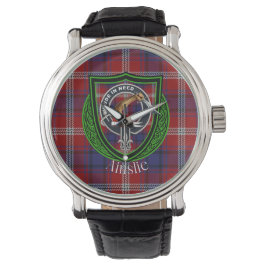 Relógio Ainslie Scottish Clan Tartan & Crest