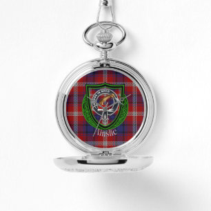 Relógio Ainslie Scottish Clan Tartan & Crest
