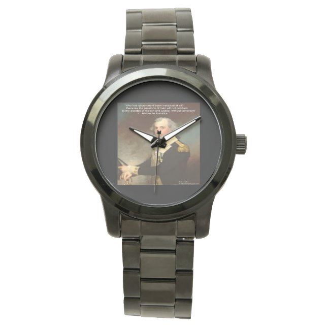 Relógio Alexander Hamilton "Why Governo" WristWatch (Frente)