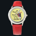 Relógio Alice No País das Maravilhas Citação Do Coelho Bra<br><div class="desc">Alice In Wonderland White Rabbit Cotes Watch - Oh, meu Deus, não perca este! Cheio de charme e personagem este relógio é inspirado pelo coelho branco do livro Alice no País das Maravilhas. Este incrível relógio de pulso Alice no País das Maravilhas mostra o coelho branco na cena clássica onde...</div>