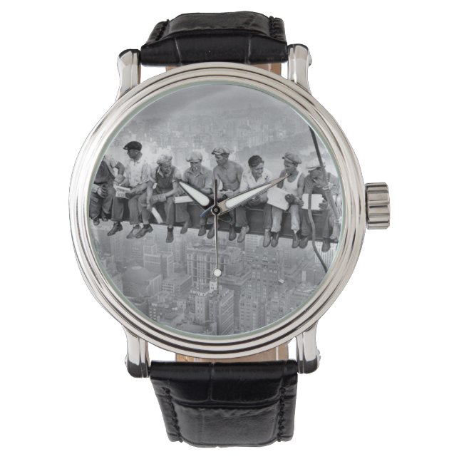 Relógio Almoço Em Um Arranha-Céu (Frente)