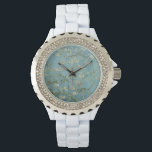 Relógio Almond Blossom: Vincent Van Gogh<br><div class="desc">Almond Blossom. Pintado por Vincent Van Gogh em 1890. Esta imagem está no dominio público.</div>