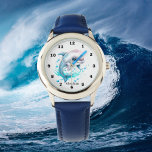 Relógio amantes de golfinhos de aquarela fofa<br><div class="desc">fofinha de aquarelas amantes de golfinhos Watch</div>
