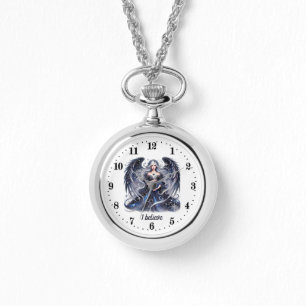 Relógio Amantes Elegante Angel personalizáveis