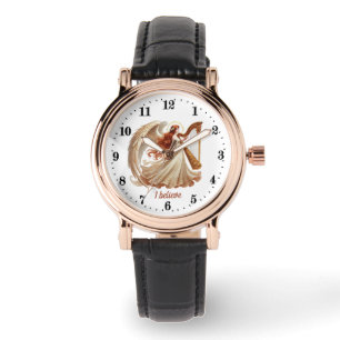 Relógio Amantes Elegante Angel personalizáveis