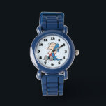 Relógio Amendoins | Linus e seu cobertor<br><div class="desc">Linus é o melhor amigo de Charlie Brown e irmão de Lucy e Rerun van Pelt. Veja este design de amendoins bonitinho com Linus e seu cobertor.</div>