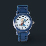 Relógio Amendoins | Linus e seu cobertor<br><div class="desc">Linus é o melhor amigo de Charlie Brown e irmão de Lucy e Rerun van Pelt. Veja este design de amendoins bonitinho com Linus e seu cobertor.</div>