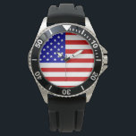 Relógio america, the land of proud americans<br><div class="desc">american flags and designs for all proud americans</div>