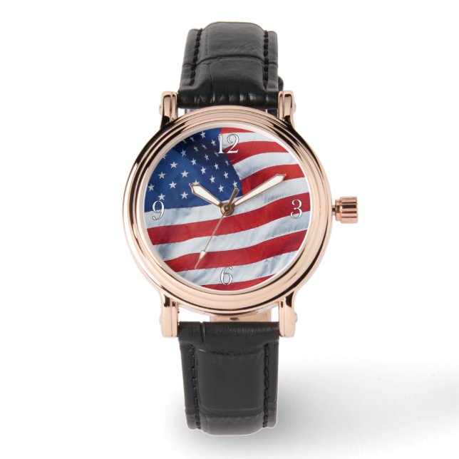 Relógio American Flag Patriotic Wristwatch (Frente)