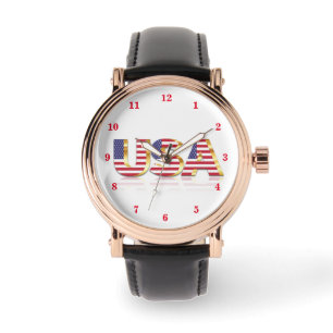 Relógio American Flag Watch USA Patriotic