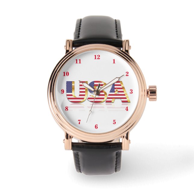 Relógio American Flag Watch USA Patriotic (Frente)