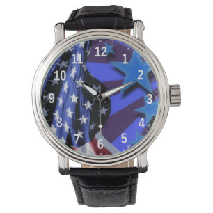 Relógio American Flag Wrist Watch