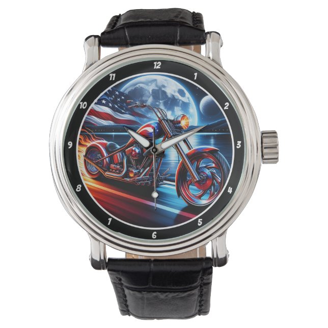Relógio American Ride, Moonlit Horizon Watch. (Frente)