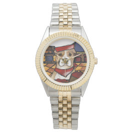 RELÓGIO AMERICANO STAFFORDSHIRE TERRIER