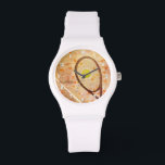 Relógio Amor de Tênis personalizada de garota<br><div class="desc">Este relógio desportivo de tênis para raparigas apresenta pequenos corações dispersos,  acentuando um composto de gráficos de tênis de abstrato - personalize com o seu nome - por katz_d_zynes</div>