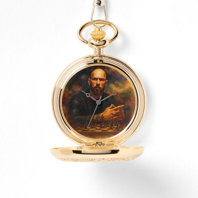 Relógio Andrew Tate Gold Pocket Watch (Frente)