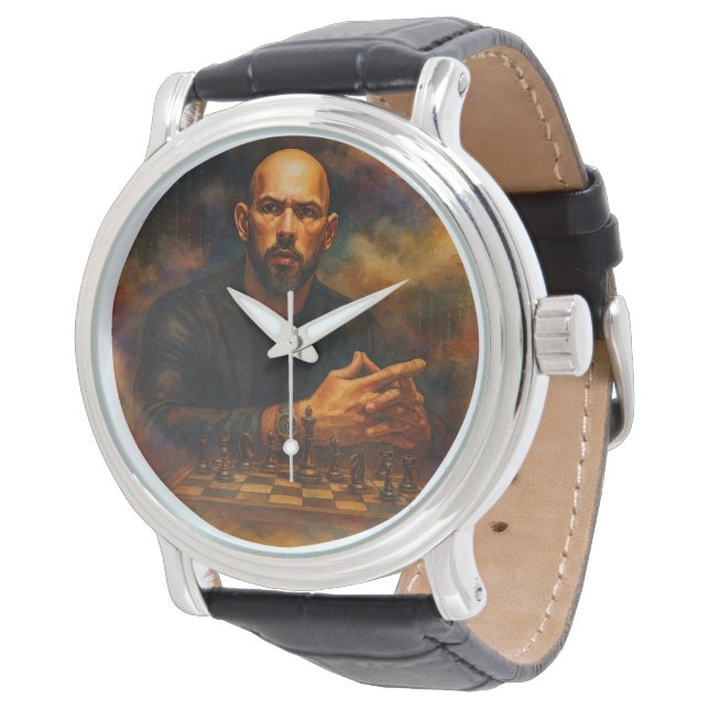 Relógio Andrew Tate Leather Watch (Angular)