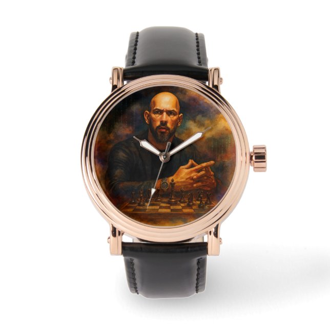 Relógio Andrew Tate Rose Gold Vintage Watch (Frente)