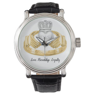 Relógio Anel de Amor Irlandês Claddagh