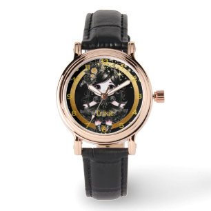 Relógio Animes Meninas Kawaii Gótico Chibi Decor Preto