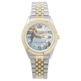 Relógio Aniversário de Fotografia do Casamento de Wed Rece