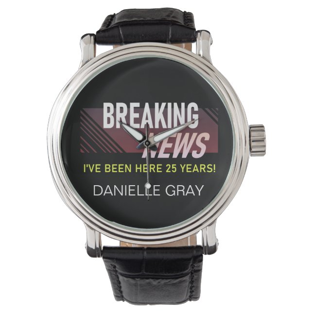 Relógio Aniversário de Trabalho de 25 anos Apreciação do F (Frente)