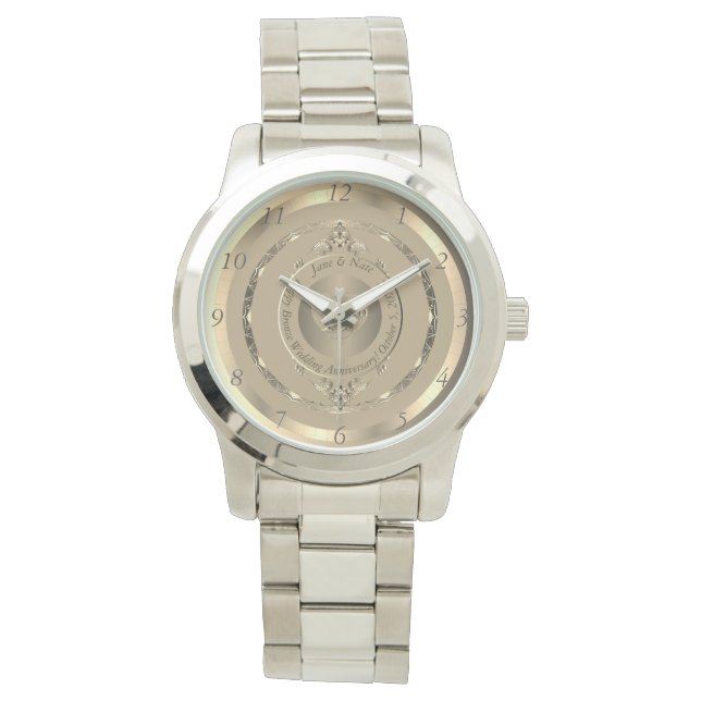 Relógio Aniversário do Bronze 19 e 8 (Frente)