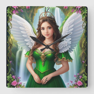 Relógio Anjo Princesa Personalizado