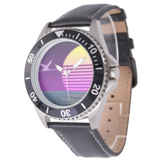 Relógio anos 80 Flamingo no Mar