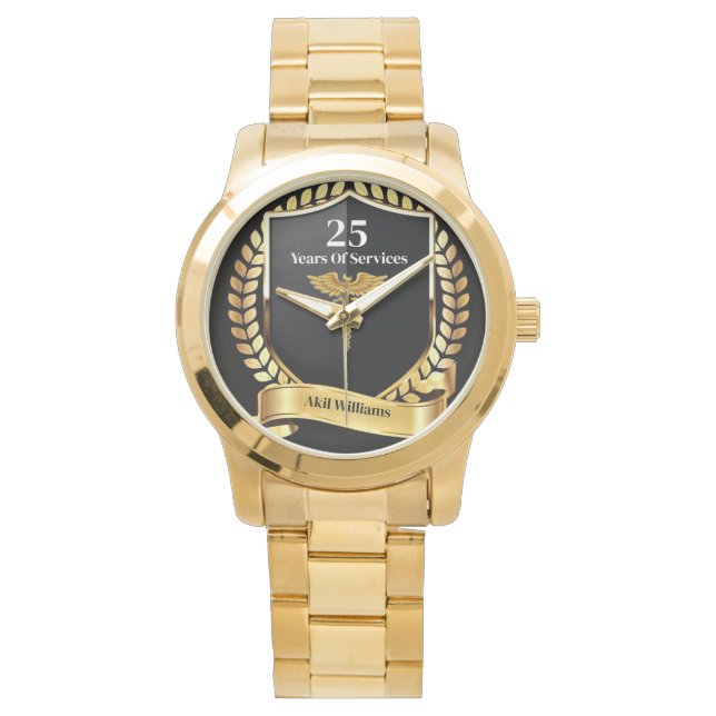 Relógio Anos Médicos de Serviços (Frente)