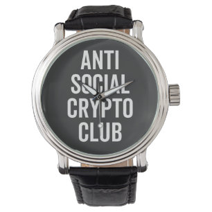 Relógio Anti Social Crypto Club