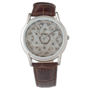 Relógio Antiga Estrela de David esculpindo Israel