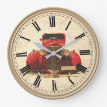 relógio antigo do carro personalizado