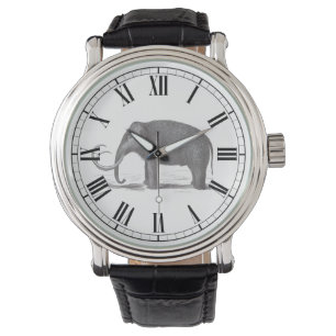 Relógio Antiguamente Engraçado do Numeral Romano Wooly Mam