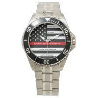 Aposentação de Bombeiro Anos Modernos linha vermel