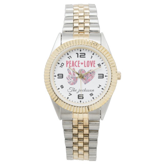 Relógio Apóstrofo Nome Glitter Strap Watch (Frente)