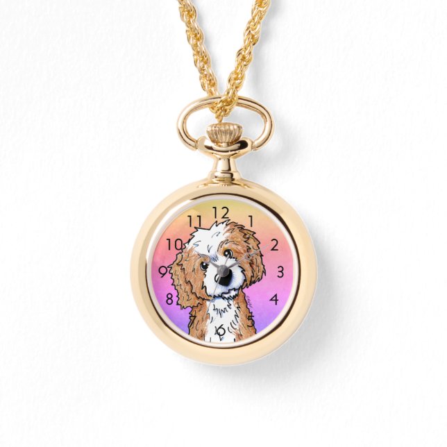 Relógio Apricot PartiDOODLEMOJI Watch (Frente)