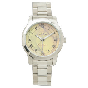 Relógio Aproveite suas cores de fluido do Pastel de aposen