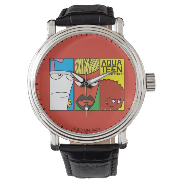 Relógio Aqua Teen Hunger Force Character Panel Graphic (Frente)